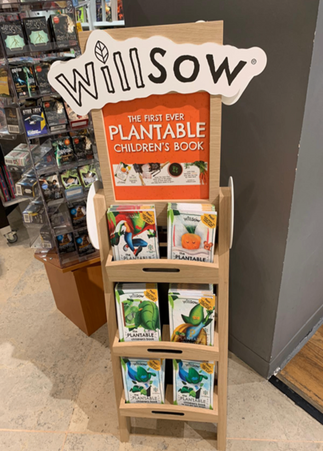 Willsow plantable book FSDU in-store